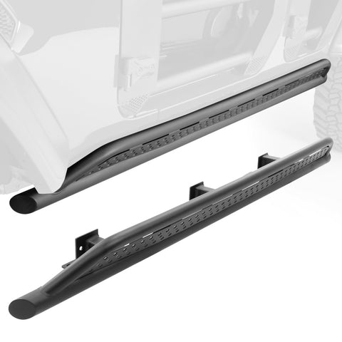 Go Rhino 20-24 Jeep Gladiator JT Xtreme Frame Mount Sliders - Tex. Blk (Drilling Req.) - FS4516T