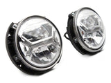 Raxiom07-18 Jeep Wrangler JK LED Halo Projector Headlights- Chrome Housing (Clear Lens) - J121872