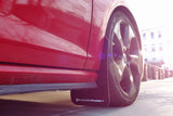 Rally Armor 15-21 MKVII VW Golf/GTI Black UR Mud Flap w/Blue Logo - MF37-UR-BLK/BL