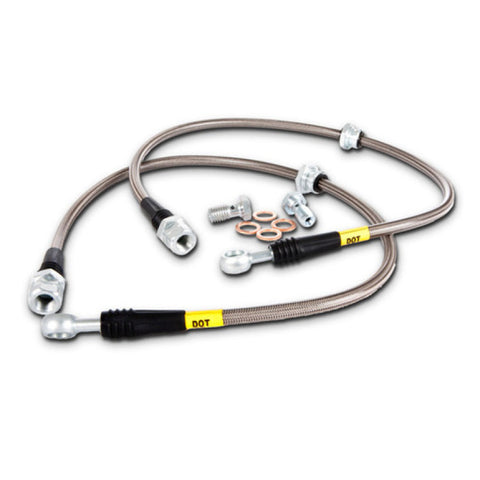 StopTech 08-09 WRX & STi Stainless Steel Front Brake Lines - 950.47006