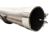 aFe MACHForce XP Exhaust 3in-3.5in SS Single Side Ext CB w/ Polish Tip 99-04 Ford F-250 V8 5.4L/6.8L - 49-43076-P