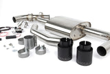 Dinan 17-24 Mini Cooper Clubman/Countryman S (F54/F60) Valved Axleback Exhaust - Black Tips - D660-0083-BLK