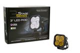 Diode Dynamics SS3 LED Pod Sport - Yellow SAE Fog Standard (Single) - DD6126S