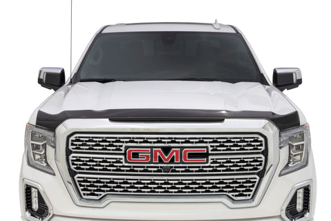 AVS 19-22 GMC Sierra 1500 Aeroskin Low Profile Hood Shield - Smoke - 322167