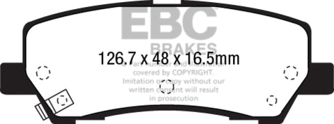 EBC 15+ Ford Mustang 2.3 Turbo Redstuff Rear Brake Pads - DP33041C
