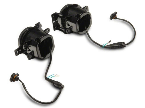 Raxiom 18-23 Jeep Wrangler JL Axial Series 9-In Angel Eye LED Headlights- Blk Housing (Clear Lens) - J177416