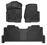 Husky Liners 2017 Ford F-250 Super Duty Crew Cab X-Act Contour Black Front & Rear Floor Liners - 53388
