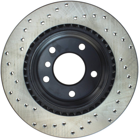 StopTech 06 BMW 325 Series / 07-09 BMW 328 Series Drilled Left Rear Rotor - 128.34078L