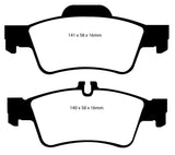 EBC 04-06 Mercedes-Benz CL500 5.0 Yellowstuff Rear Brake Pads - DP41491R