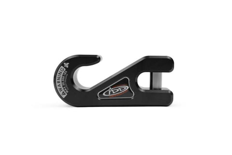 Addictive Desert Designs 1-5/16in Winch Fairlead Plate w/ Recessed Round End Hook - Black - AC99157590NA