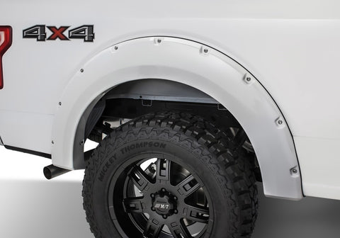 Bushwacker 17-18 Ford F-250 Super Duty Pocket Style Flares 4pc - Oxford White - 20942-12