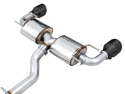 AWE Subaru BRZ/ Toyota GR86/ Toyota 86 Touring Edition Cat-Back Exhaust- Diamond Black Tips - 3015-33486
