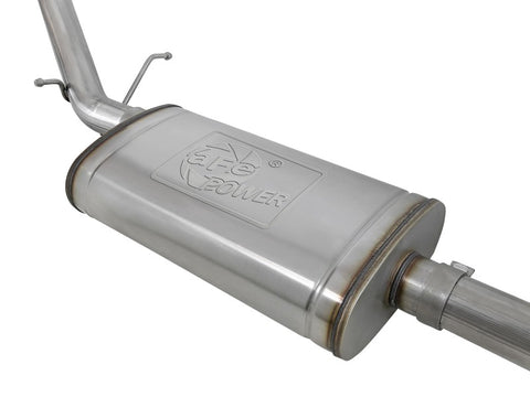 aFe Vulcan Series 3in 304SS Exhaust Cat-Back w/Blk Tip 2019 GM Silverado/Sierra 1500 L4-2.7L (t) - 49-34109-B