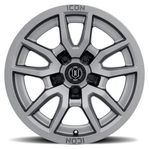 ICON Vector 5 17x8.5 5x150 25mm Offset 5.75in BS 110.1mm Bore Titanium Wheel - 2617855557TT