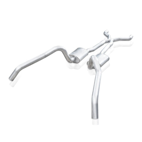 Stainless Works 62-67 Chevy Nova 3in Catback w/ X-Pipe Turbo Chambered Mufflers 3in Cores - NVSBC3CB