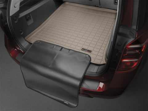 WeatherTech 23-24 Jeep Grand Wagoneer L Cargo Liner W/ Bumper Protector - Tan - 411700SK