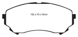 EBC 08-13 Cadillac CTS 3.6 (315mm Rear Rotors) Redstuff Front Brake Pads - DP31828C