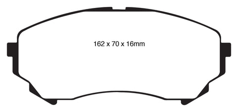 EBC 08-13 Cadillac CTS 3.6 (315mm Rear Rotors) Redstuff Front Brake Pads - DP31828C
