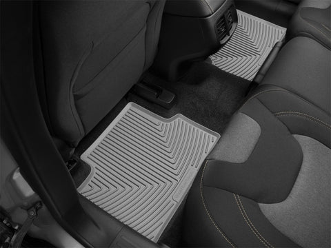 WeatherTech 14+ Jeep Cherokee Rear Rubber Mats - Grey - W317GR