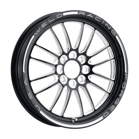 Weld Tuner Import 15x3.5 / 4x100mm BP / 2.25in. BS 1-Piece Black Wheel - 778B-15022