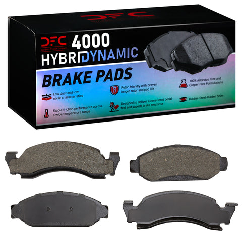 DFC 86-93 Ford F-150 RWD Front 4000 Hybridynamic Brake Pads - 4000-0375-00