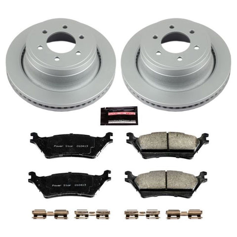 Power Stop 12-18 Ford F-150 Rear Z17 Evolution Geomet Coated Brake Kit - CRK6271