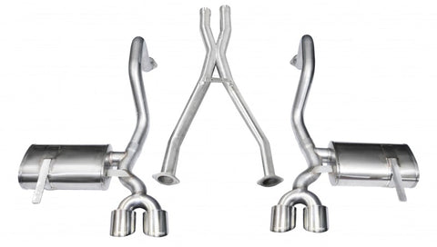 Corsa 1997-2004 Chevrolet Corvette C5 Z06 5.7L V8 Polished Xtreme Cat-Back + XO Exhaust - 14962