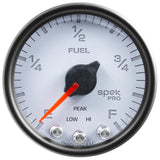 Autometer Spek-Pro Gauge Fuel Level 2 1/16in 0-270 Programmable Wht/Blk - P31212