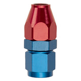 Russell Performance Red/Blue -8 AN Female Swivel to 1/2in Aluminum Tube - 639220