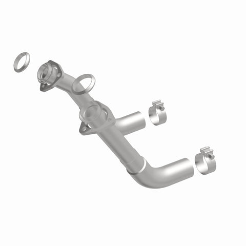MagnaFlow 66-72 Chevy C10 Pickup V8 2-Piece Front Exhuast Pipe Kit (2in Tubing/Clamps/Inlet Flanges) - 15380