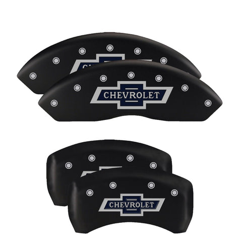 MGP 4 Caliper Covers Engraved Front & Rear RAM Red finish silver ch - 55001SRAMRD