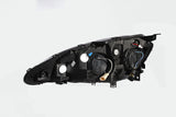 ANZO 2005-2006 Acura RSX Projector Headlights w/ Halo Black - 121197