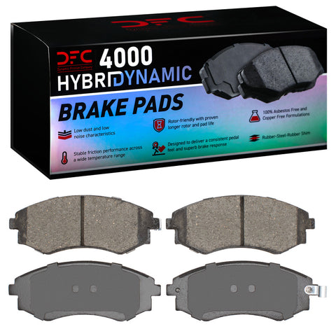 DFC 89-06 Nissan Stanza Front 4000 Hybridynamic Brake Pads - 4000-0700-00
