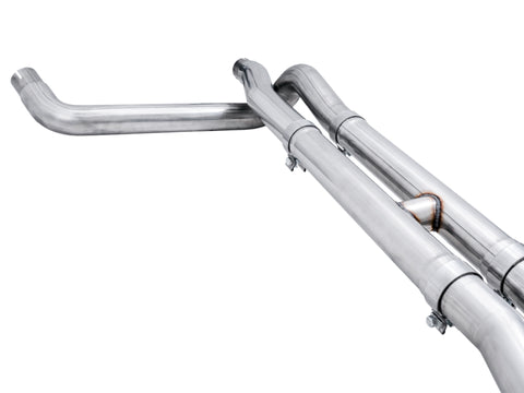 AWE Tuning 4th Gen GM 1500 6.2L 0FG Cat-Back Split Rear Exit (w/ Bumper Cutouts) - Quad Diamond Tips - 3015-43204