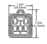 Hella Relay Connector ISO Mini Weatherproof w/ 12in Leads - H84709001