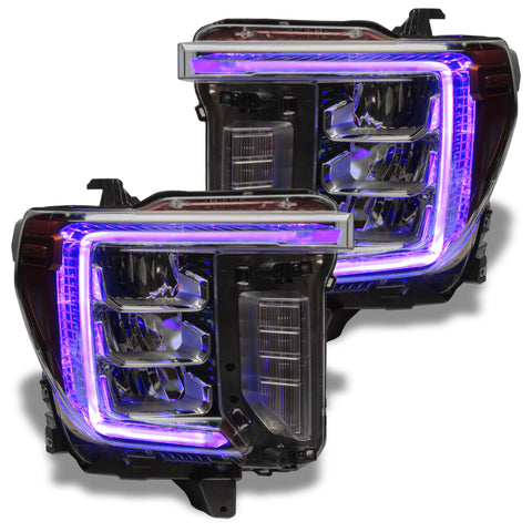 Oracle 20-21 GMC Sierra 2500 HD RGB+W Headlight DRL Kit - w/ Simple Controller - 1451-504