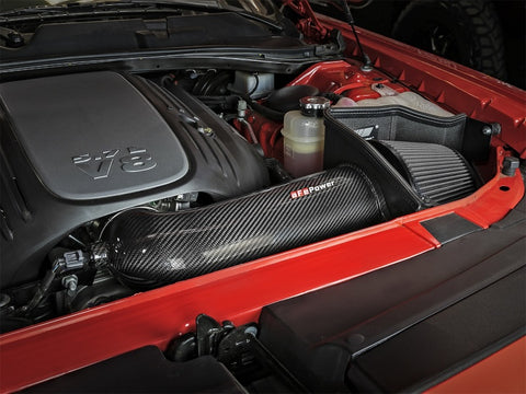 aFe POWER Magnum FORCE Carbon Fiber Stage 2 Track Series Pro Dry S CAIS - 11-18 Dodge Challenger V8 - 51-12162-C
