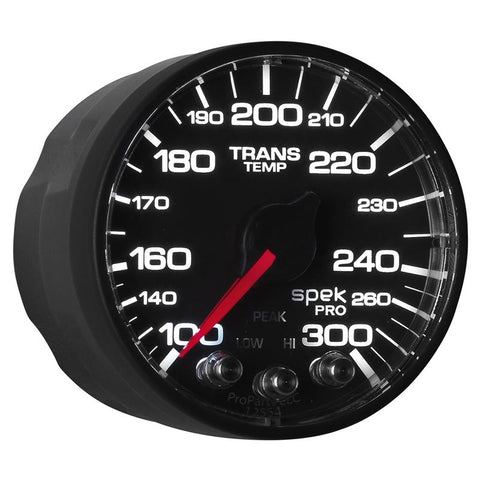 Autometer Spek-Pro 52.4mm 100-300 Deg F Digital Stepper Motor Trans Temp Gauge - P342328
