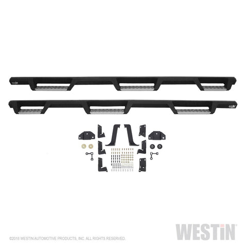 Westin/HDX 99-16 Ford F-250/350 Crew Cab (6.75ft Bed) Stainless Drop Nerf Step Bars - Textured Black - 56-5340152