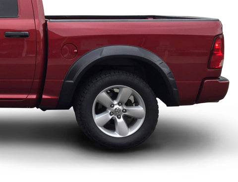 Bushwacker 09-18 Ram 1500 w/ 67.4in Fleetside Bed (Ex. R/T and Rebel) DRT Style Flares 4pc - Black - 50932-02