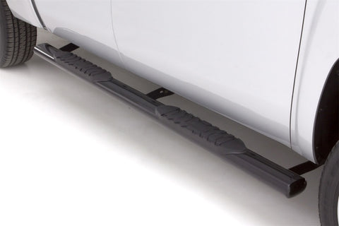 Lund 99-13 Chevy Silverado 1500 Std. Cab 5in. Oval Straight Steel Nerf Bars - Black - 24047006