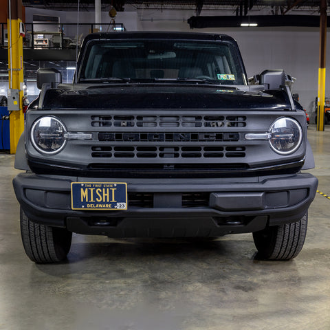 Mishimoto 2021+ Ford Bronco Plastic Bumper License Plate Relocation - MMLP-BR-21S