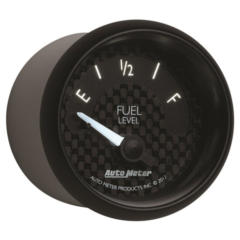 Autometer GT Series 52mm Short Sweep Electronic 240-33 ohms Fuel Level (For use w/ 3262) - 8016