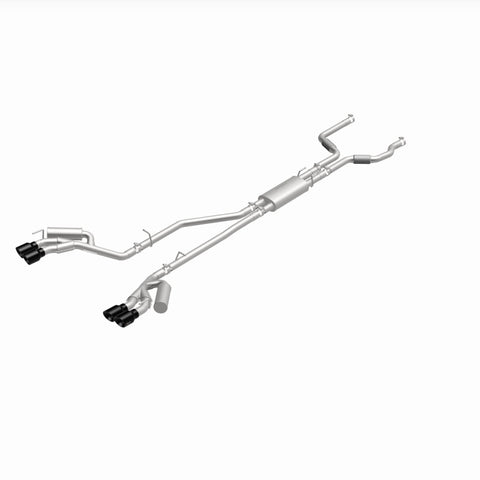 MagnaFlow 20-21 Ford Explorer 3.0L V6 Dual Exit Quad Black Chrome Tip Street Series Cat-Back Exhaust - 19515