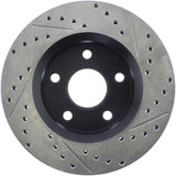 StopTech 07-13 Jeep Wrangler Drilled Right Front Rotor - 128.67068R