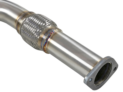 aFe Takeda 2.5in 304 SS Cat-Back Exhaust System w/ Polished Tips 16-18 Infiniti Q50 V6-3.0L (tt) - 49-36132NM-P