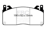 EBC 2015+ Ford Mustang (6th Gen) 5.2L (GT350) Shelby Redstuff Front Brake Pads - DP33055C