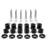 BuiltRight Industries 42 Piece Tech Plate Mounting Hardware Kit - Black - 201021