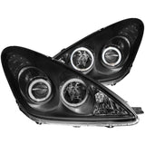 ANZO 2002-2003 Lexus Es300 Projector Headlights w/ Halo Black - 121232