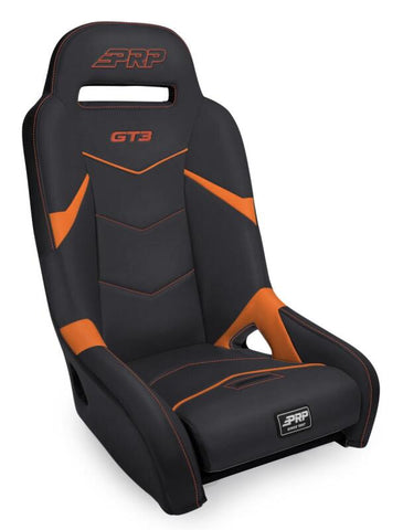 PRP GT3 Suspension Seat - Black/Orange - A7301-PORXP-207